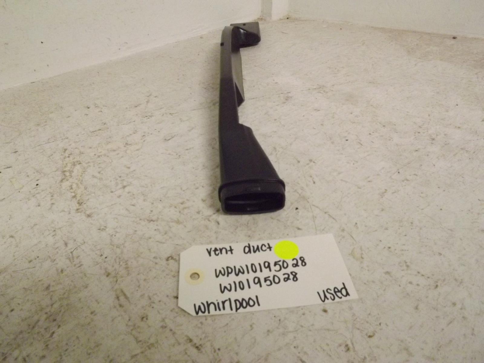 Whirlpool Dishwasher WPW10195028 W10195028 Vent Duct Used Whirlpool Dishwasher WPW10195028 W10195028 Vent Duct Used